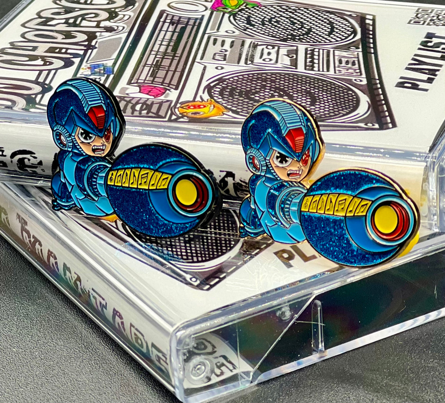 Mega Man Tape (black and gold pin bundle)