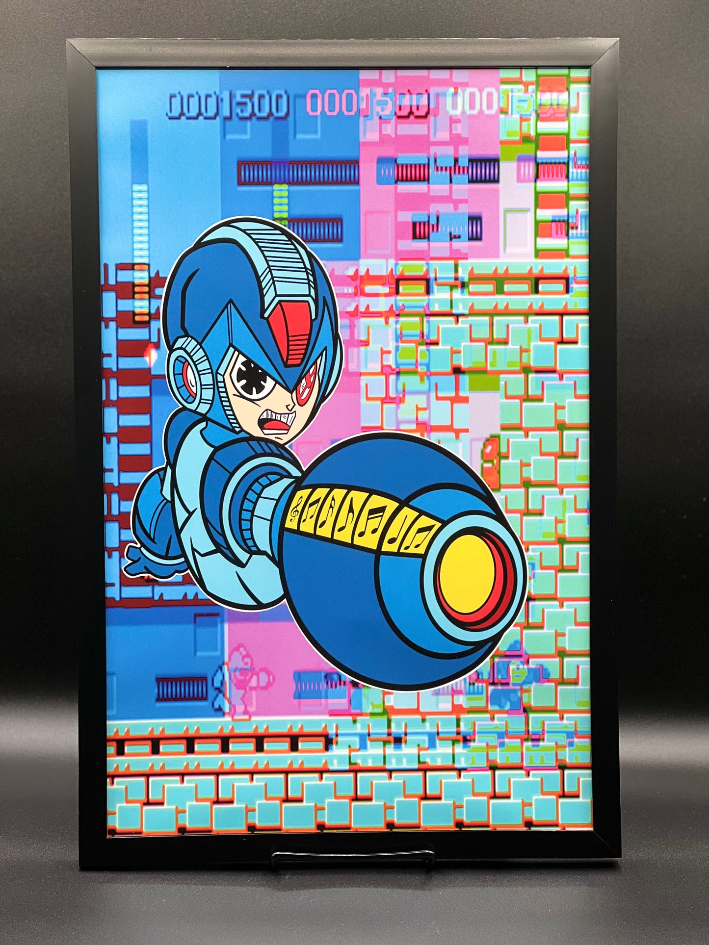 Mega Man Tape (enamel pin and print bundle)